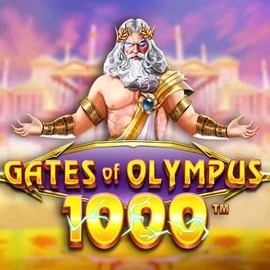 Gates of Olympus 1000 online game logo by Pragmatic Play on imperialwins.net